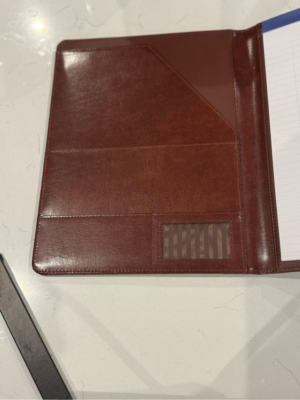 ROYCE New York Brown Leather Padfolio